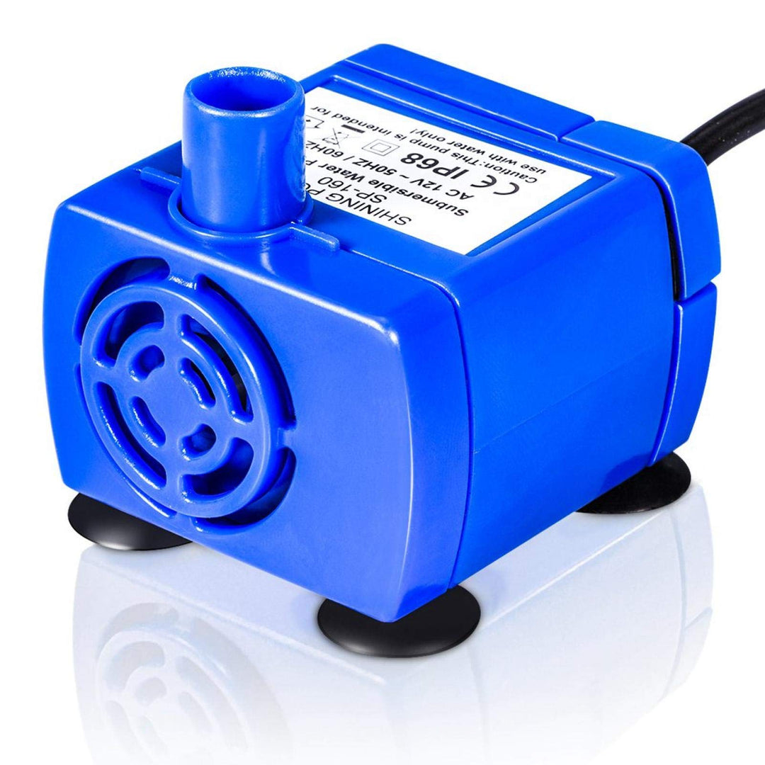 lyrlody Tauchpumpe für Haustier Trinkbrunnen, 12V 2W Elektrische Wasserpumpe für Katzen und Hunde, S