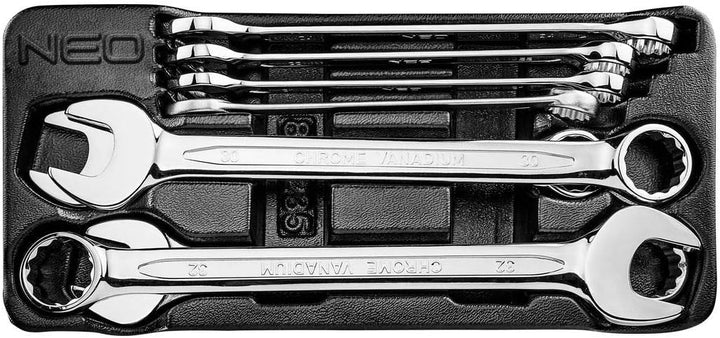 NEO TOOLS Ring-Maulschlüssel 20-32 mm, 8-er Set, 20-32 mm