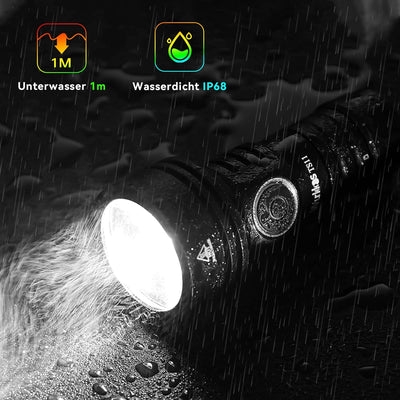 Wurkkos TS11 Mini Taschenlampe LED, 2000 Lumen Klein Taschenlampen SFT40 Led mit RGB Auxiliary,Max T