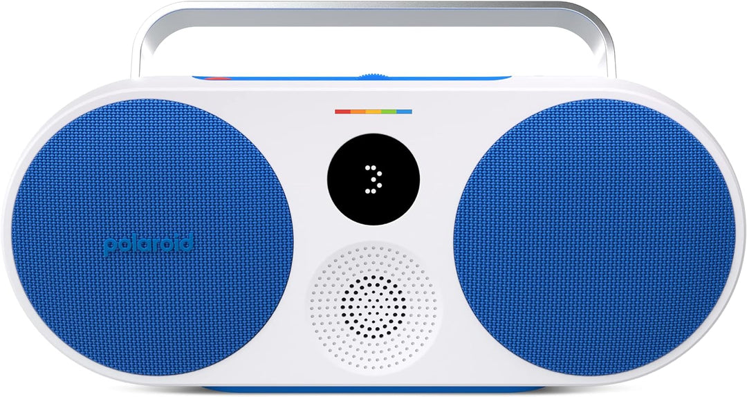 Polaroid P3 Music Player (Blue) - Retro-Futuristic Boombox Wireless Bluetooth Speaker Rechargeable w