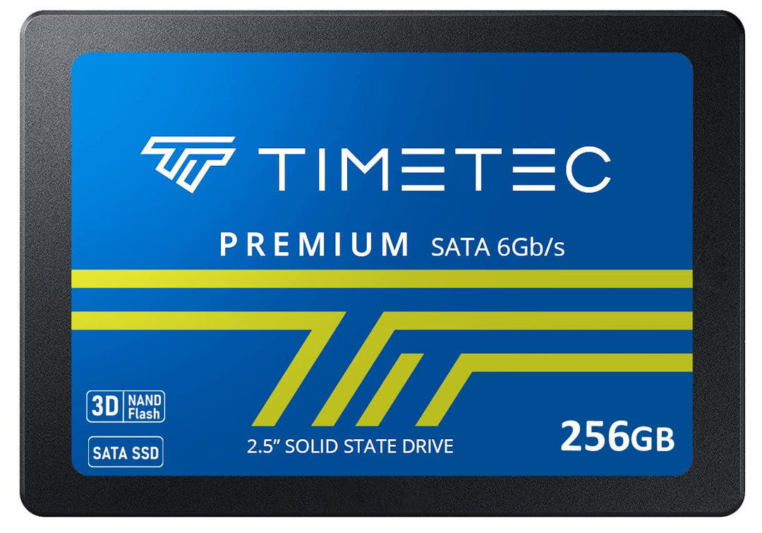 Timetec SSD 3D NAND TLC SATA III 6 Gb/s 2,5 Zoll 7 mm(0,28 Zoll)200 TBW Lesegeschwindigkeit Bis zu 5