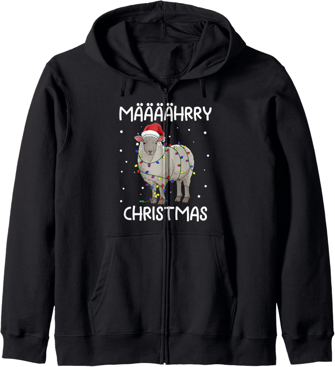 Lustiges Schaf Weihnachten Määäährry Christmas Geschenk Kapuzenjacke