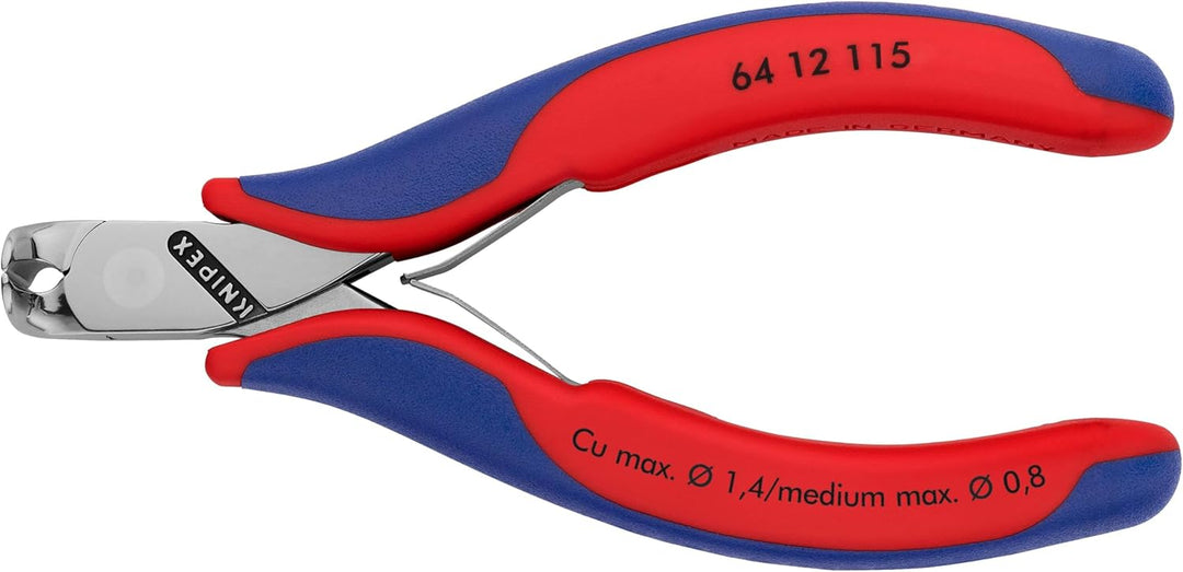 Knipex Elektronik-Vornschneider mit Mehrkomponenten-Hüllen 115 mm 64 12 115 ohne Facette Mit Mehrkom