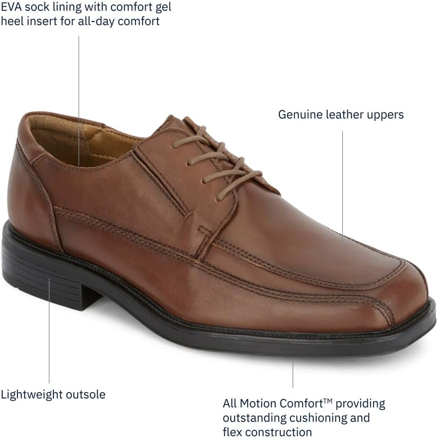 Dockers Perspective Herren Oxford-Kleiderschuh aus Leder, Braun (hautfarben), 40 EU