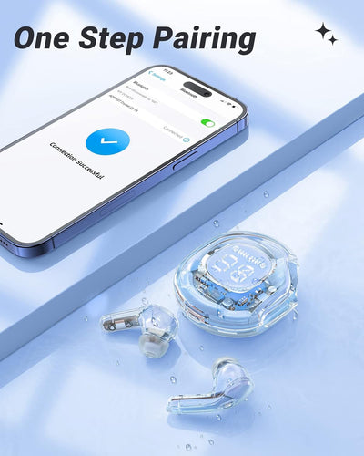 ACEFAST T8 Bluetooth Kopfhörer, Kopfhoerer Kabellos Bluetooth 5.3 In Ear mit 4 Mikrofon, 30H Akku, T