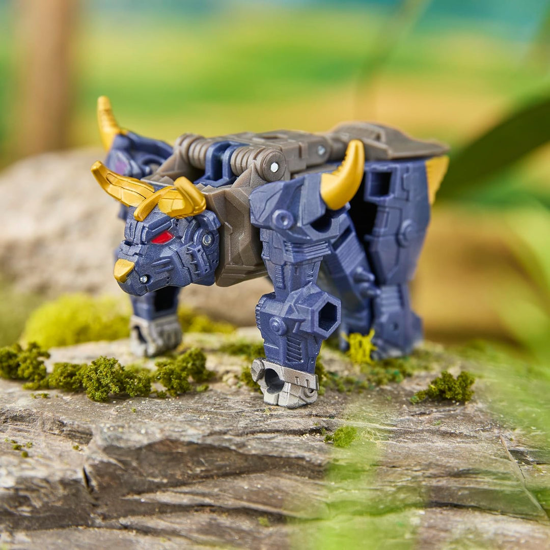 Transformers Cyberworld Cyber Changers Bull, 10 cm grosse Action-Figur mit 4 Schritten zur Verwandlu