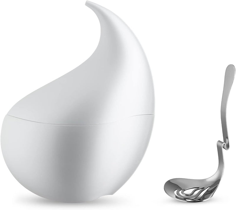 Alessi Nunziatella ESI23 SET - Designbehälter und Perforierte Pfanne für Mozzarella aus Thermoplasti