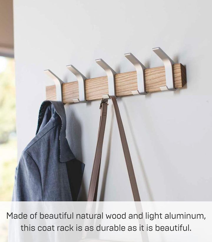Wall coat rack - Rin - beige Silber, Silber