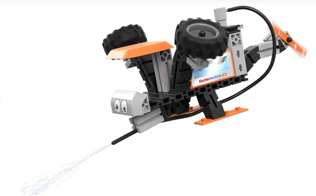 fischertechnik Junior Pro 576100 – Konstruktionsspielzeug für Kinder, Baukasten mit 7 Modellen inkl.