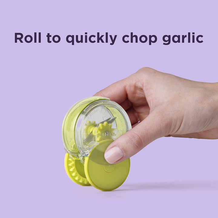 Chef'n GarlicZoom Knoblauch Zerkleinerer, Zwiebelschneider, Gewürzmühle Küchenhelfer, Gemüseschneide