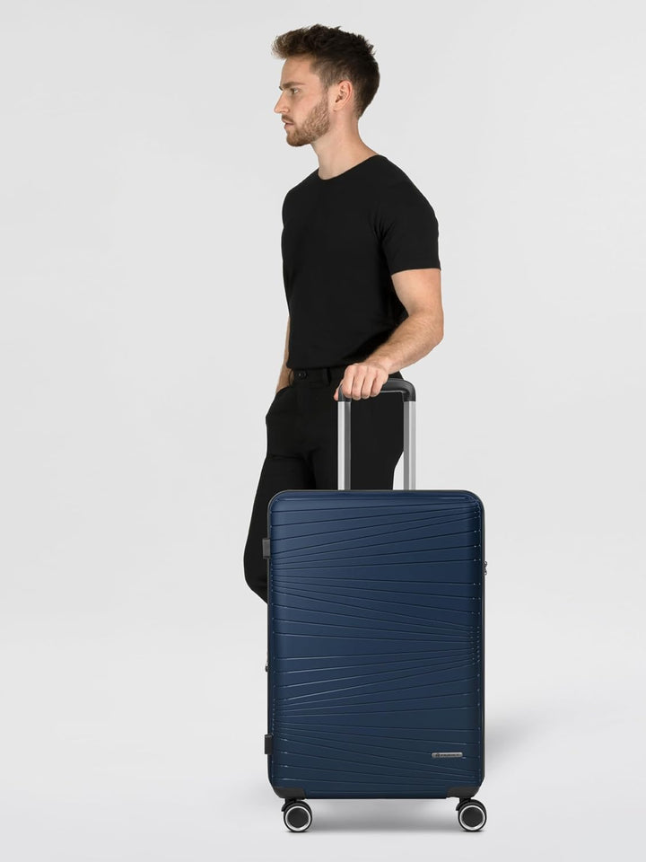 Franky Dallas 3.0 Hartschalen-Koffer gross | Reisekoffer - Trolley ausgestattet mit 4 Rollen, einem
