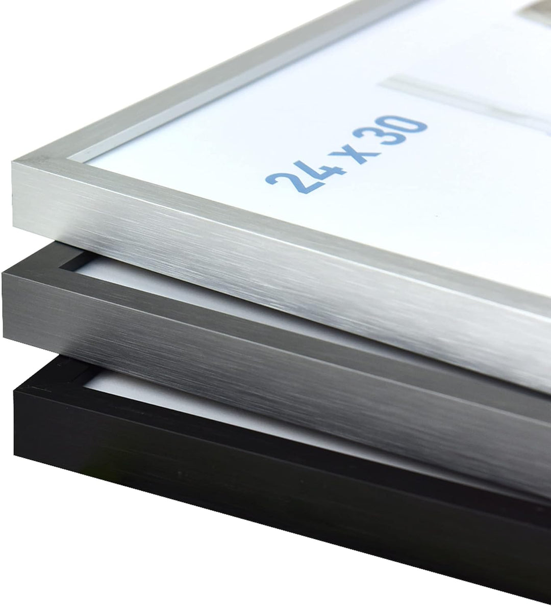 nielsen Aluminium Bilderrahmen C2-B1, 21x29,7 cm (A4), Struktur Silber Matt Struktur Silber Matt 21