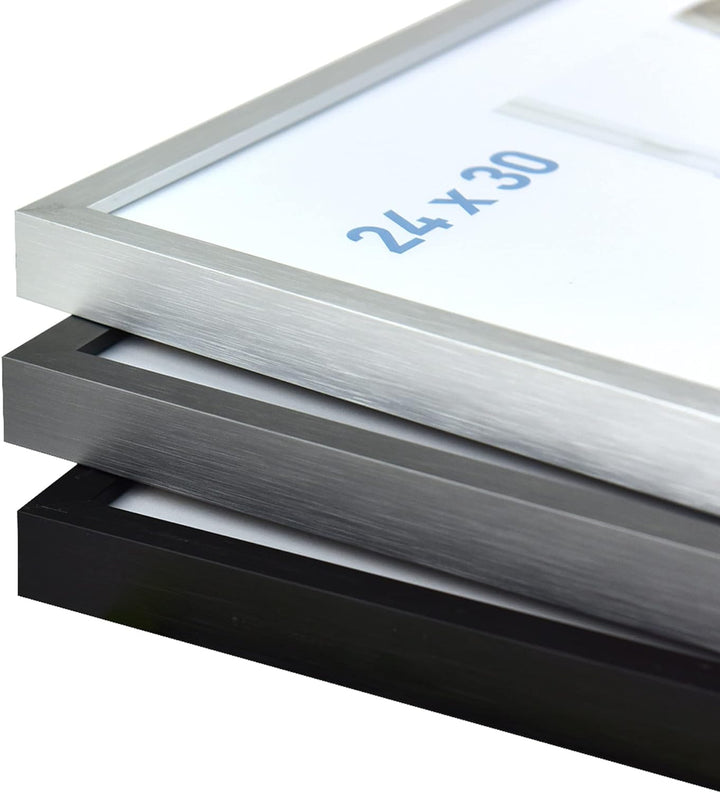 nielsen Aluminium Bilderrahmen C2-B1, 21x29,7 cm (A4), Struktur Silber Matt Struktur Silber Matt 21