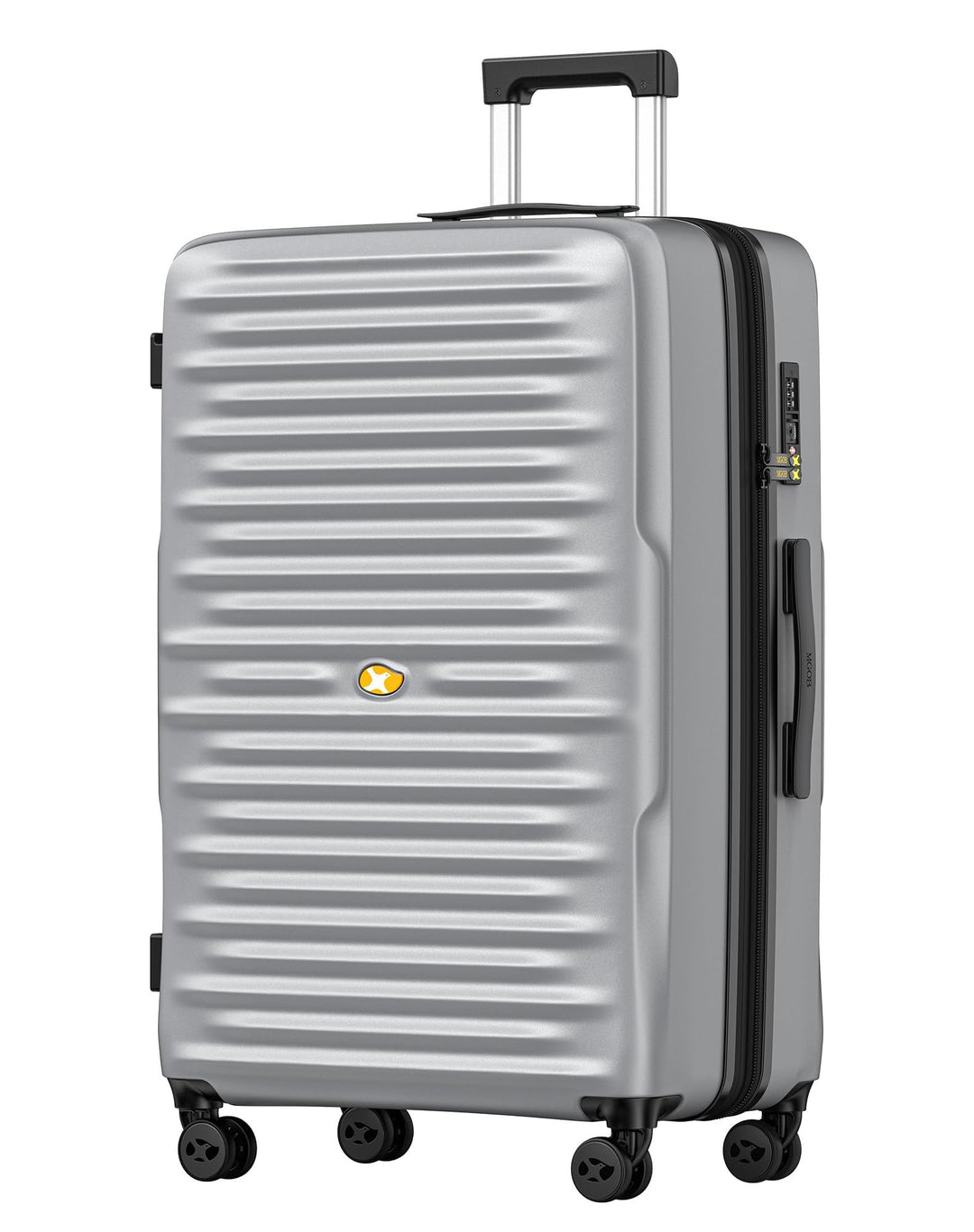 MGOB Koffer Mittelgross Hartschalen Trolley Polycarbonat Leicht Reisekoffer mit TSA-Schloss, 66x44x2