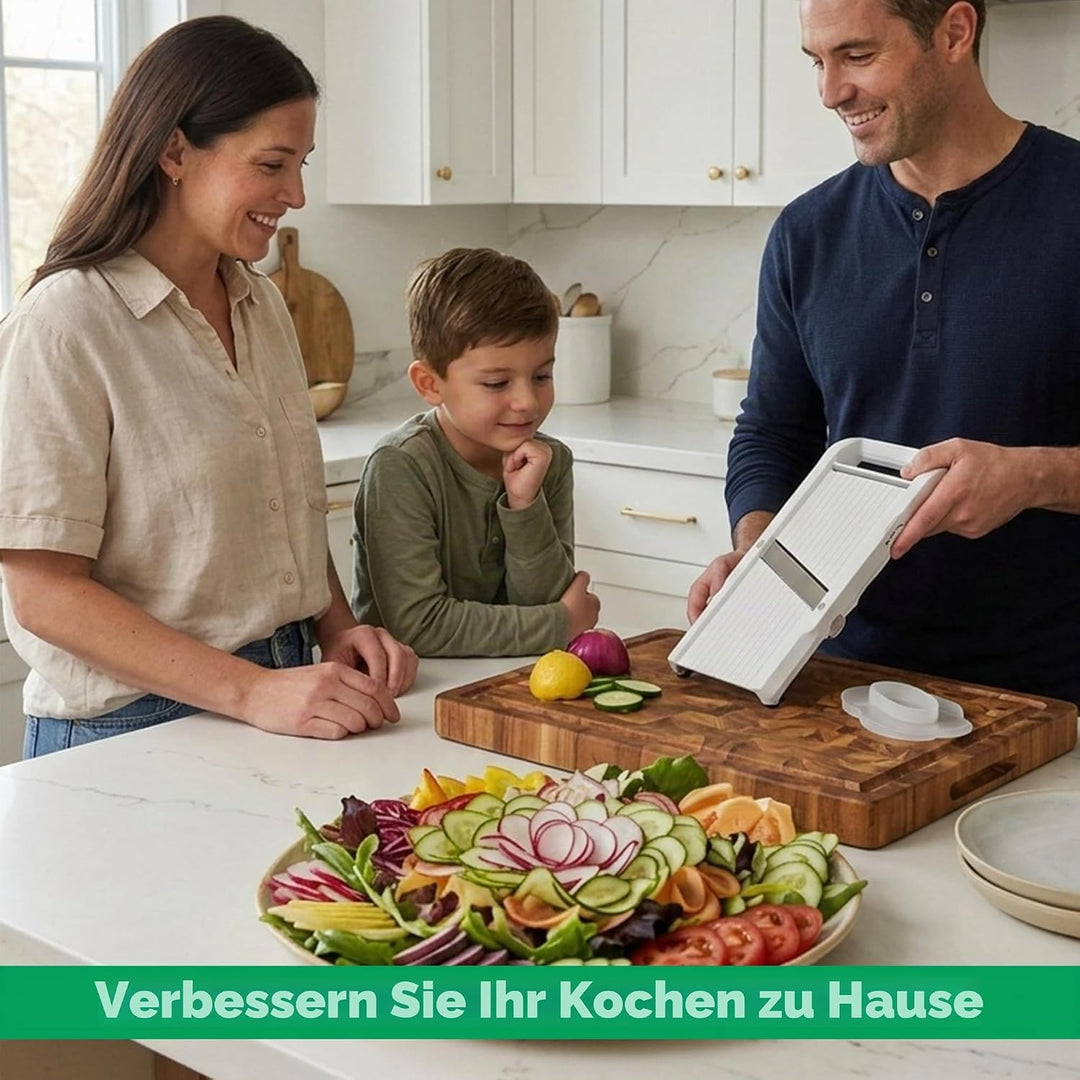 Benriner BN-120W Mandoline, Edelstahl, weiss Weiβ, Weiβ