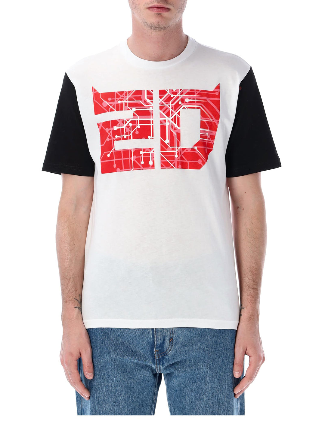 Fabio Quartararo El Diablo T-Shirt, Cyber 20 Zoll, offizielles Lizenzprodukt, MotoGP, weiss, S