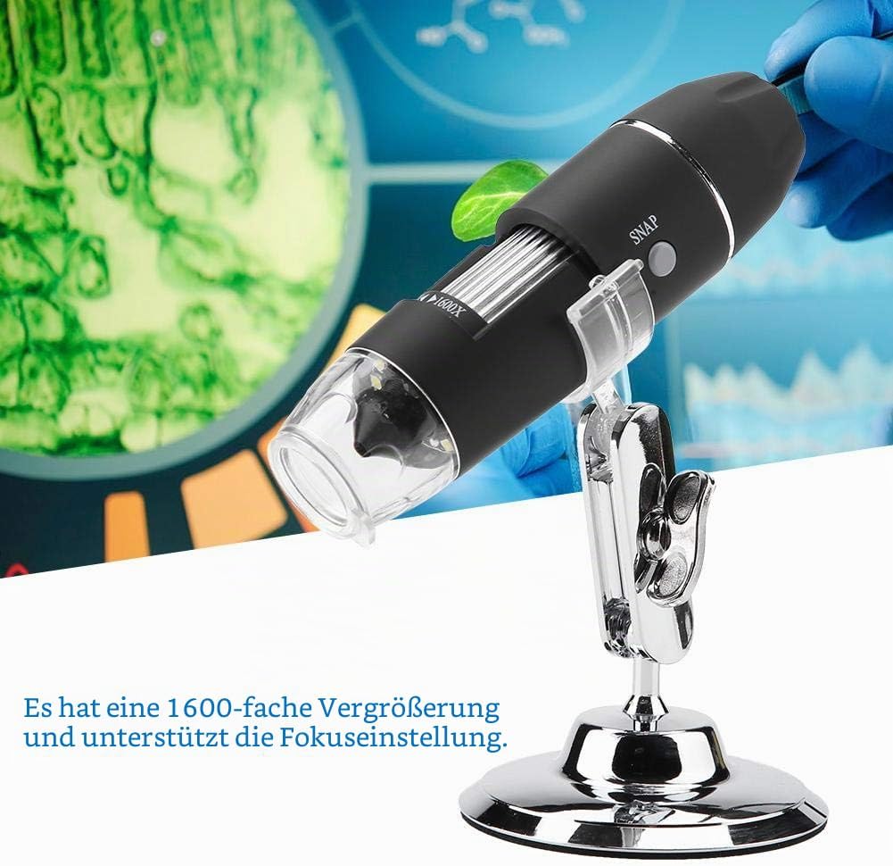 USB Digital Mikroskop, Elektronisches Hand Mikroskop Mikroskop Kamera HD 1600X-Vergrösserungs Endosk