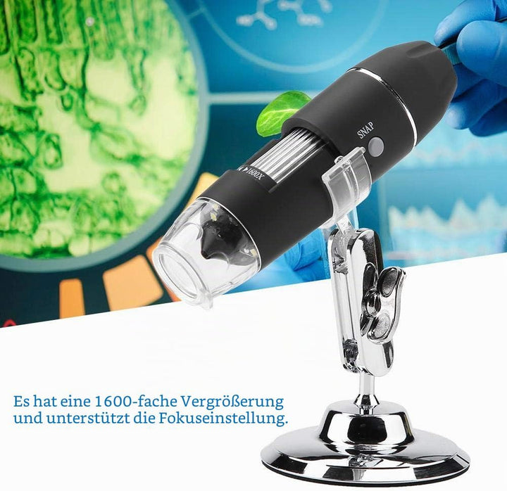 USB Digital Mikroskop, Elektronisches Hand Mikroskop Mikroskop Kamera HD 1600X-Vergrösserungs Endosk