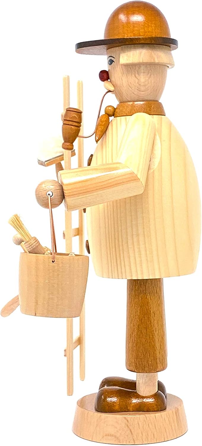 Drechslerei Friedbert Uhlig, Räuchermännchen Nr. 035, Maler, 25 cm hoch, aus regionalem Holz gedrech