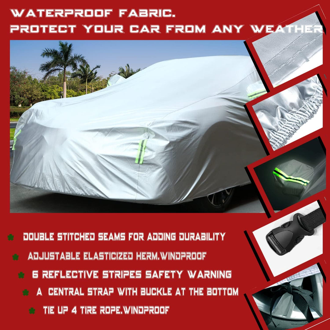 BEXITA Auto Abdeckplane Autoplane Autoabdeckung Winter Autogarage Staubdicht Winddicht Schneedicht U