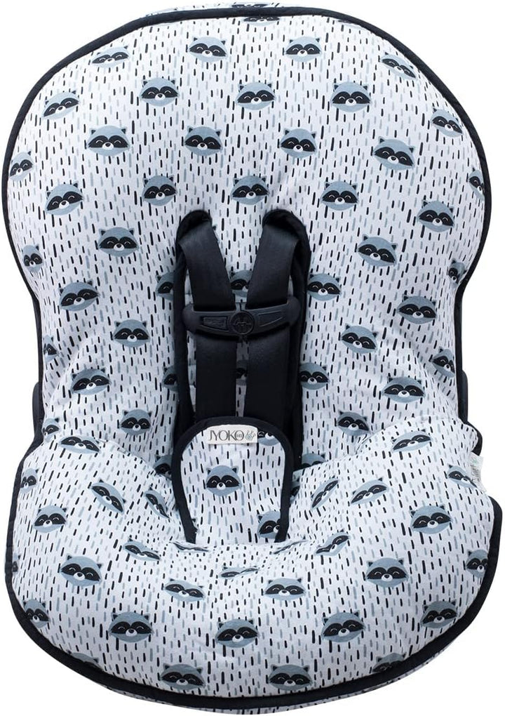 JYOKO KIDS Abdecken Gepolsterte Universal für Babyschale (RACCOON TOWN), RACCOON TOWN