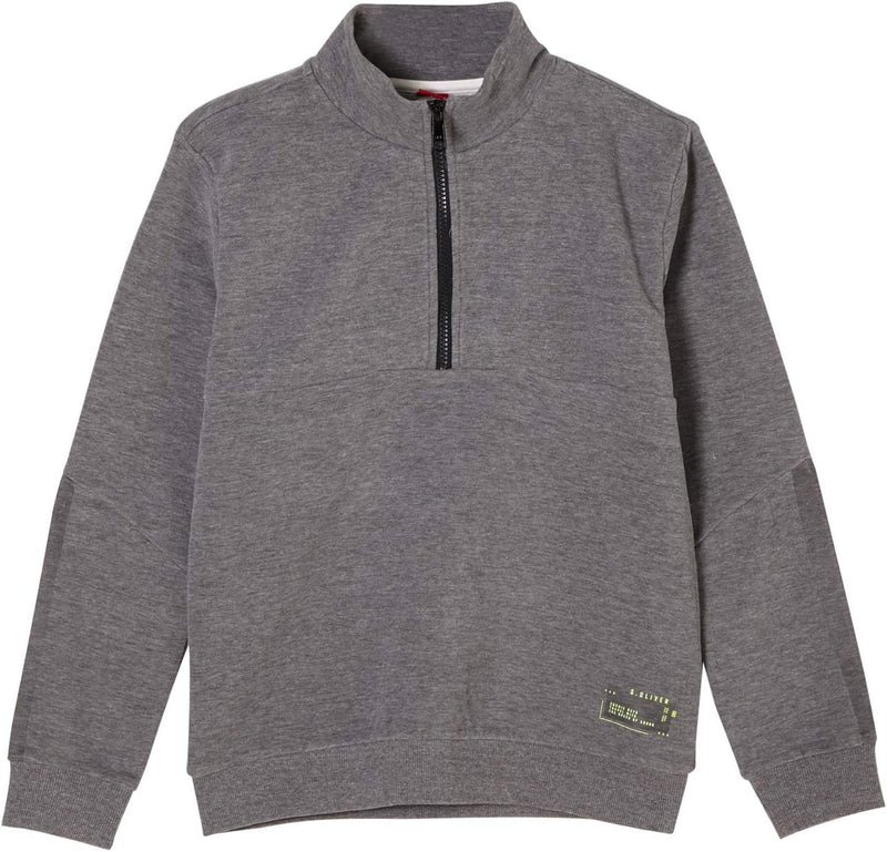 s.Oliver Junior Jungen 402.10.011.14.140.2054442 Sweatshirt, Grey Melange, S.REG