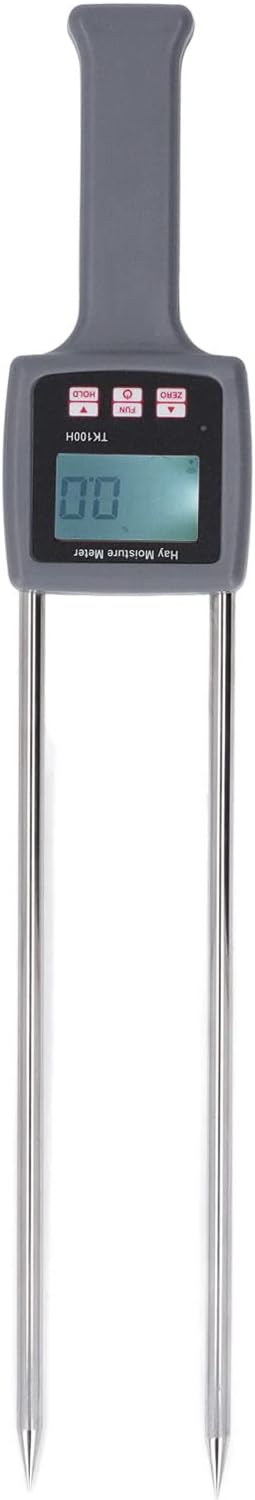 Asixxsix Hay Feuchtigkeitsmesser, Tragbarer Heu-Feuchtigkeitsmesser mit Digitaler Anzeige für Getrei