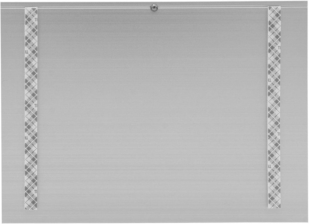 SCHILDER Systeme 10 STK. MODOplex Büroschild | Silber eloxiert inkl. Abdeckscheibe | 149x108mm | 2mm