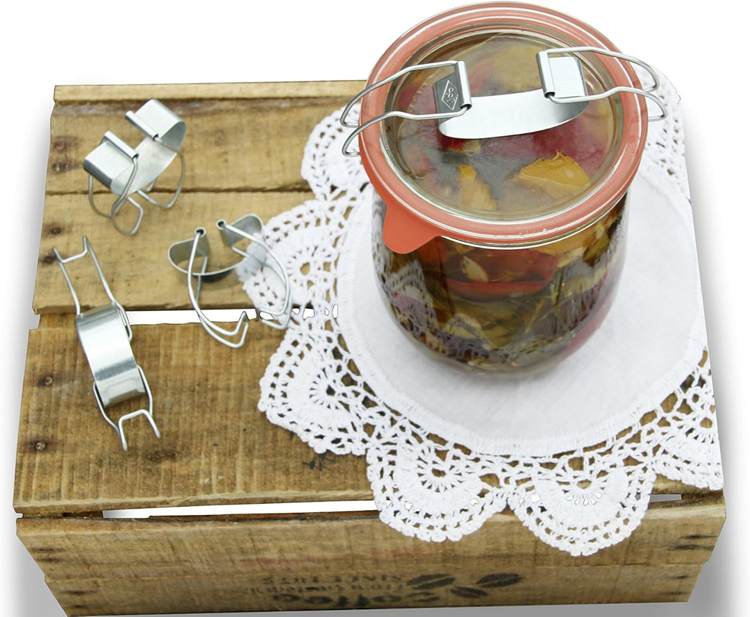 Dr. Oetker Passiergerät-Set, Passiermühle und Einmachtrichter aus Edelstahl, Universalbügel für Vers