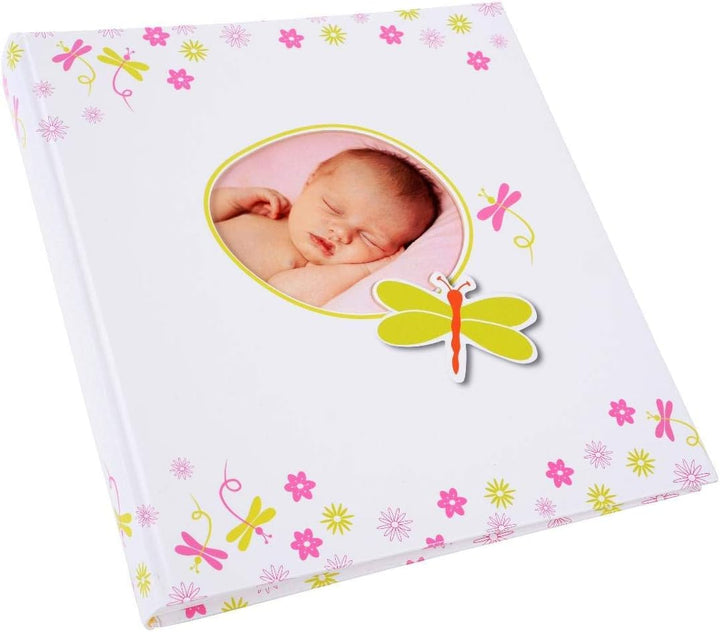 goldbuch Babyalbum mit Fensterausschnitt, Schmetterling, 30 x 31 cm, 60 weisse Blankoseiten mit 4 il