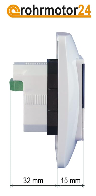 Rolladen Zeitschaltuhr CasaSpirit50 incl. Gira Zwischenrahmen Steuerung Comfort (GIRA System 55/Stan