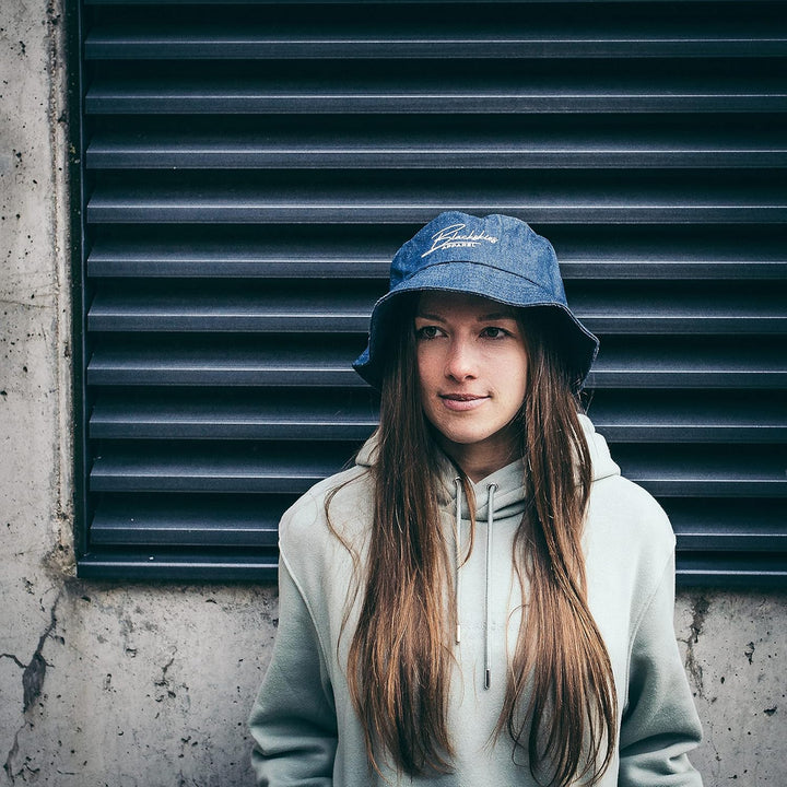 Blackskies® EOS Bucket Hat | Damen Herren Jeans Sonnenhut | Fischerhut aus Denimstoff Sommer Sommerh