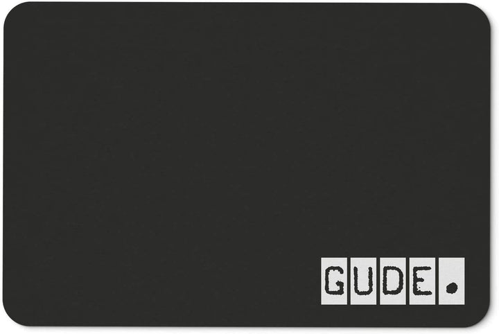 Tassenbrennerei Gude Fussmatte mit Spruch zur Begrüssung - Herzlich Willkommen - Türmatte waschbar f