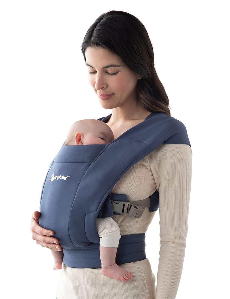 Ergobaby Embrace Babytrage für Neugeborene ab Geburt Extra Weich, Bauchtrage Baby-Tragetasche Ergono