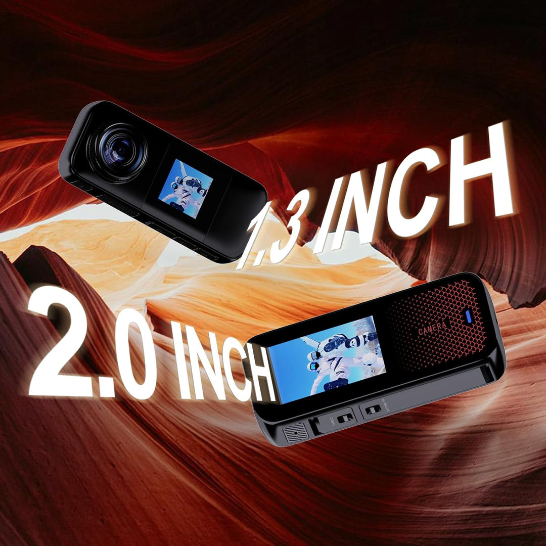 Dual Action cam mit 32G Karte Helmkamera,unterwasserkamera mit Zwei 1350 mAh wiederaufladbare Akkus