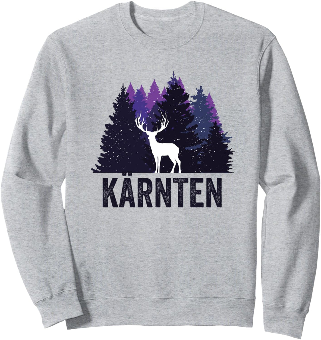 Kärntner Wander Design - Hirsch Im Wald - Kärnten Sweatshirt