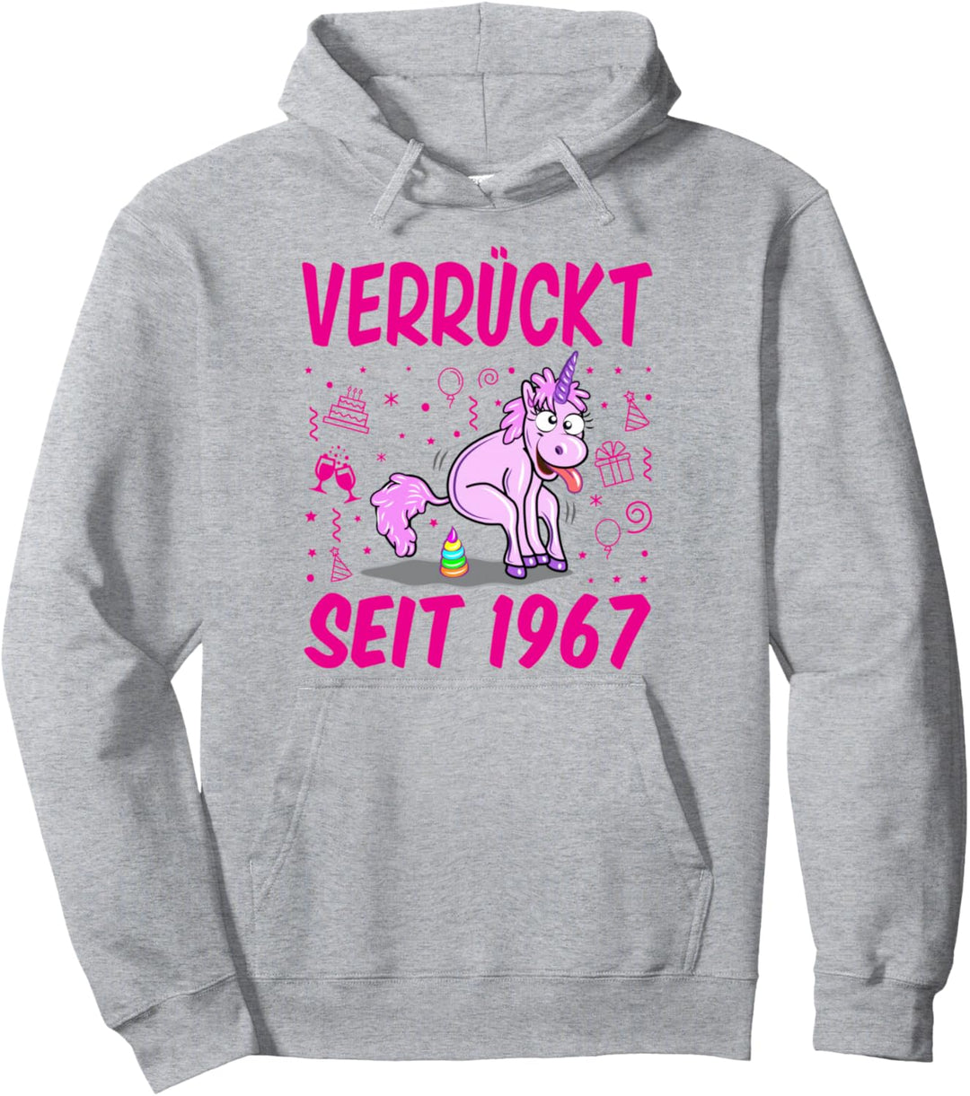 Verrückt seit 1967 56. Geburtstag 56 Jahre Jahrgang 1967 Pullover Hoodie