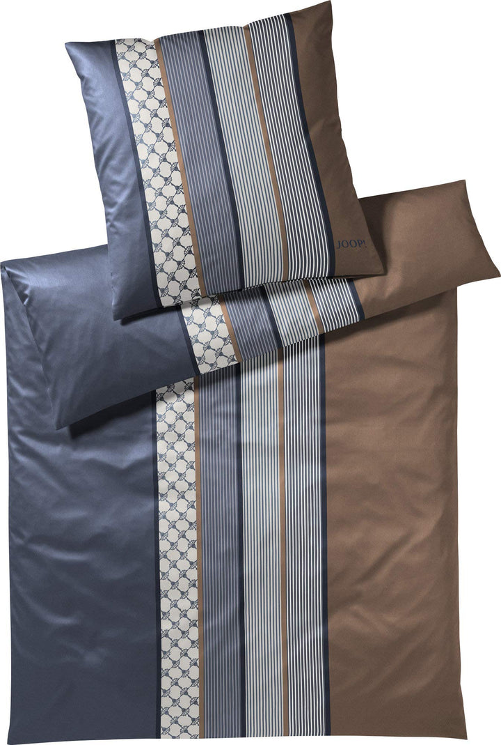 Joop! Bettwäsche Cornflower Stripe deep ocean 1 Bettbezug 135 x 200 cm + 1 Kissenbezug 40 x 80 cm, 1