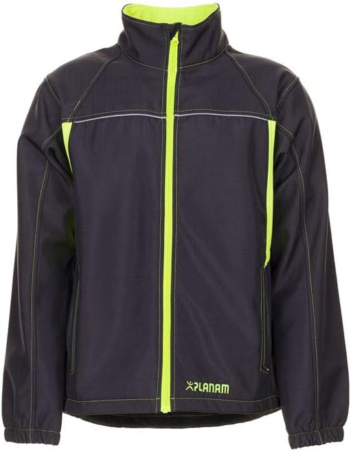 Planam Grösse S Unisex Basalt Neon Softshelljacke anthrazit gelb Modell 6290 Anthrazit/Gelb S, Anthr