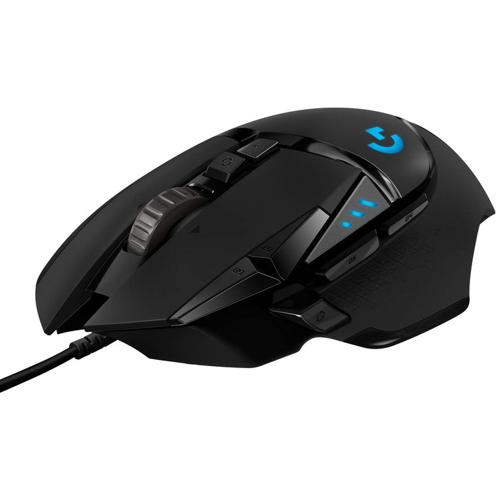 Logitech G502 HERO High-Performance Gaming-Maus mit HERO 25K DPI optischem Sensor, RGB-Beleuchtung,