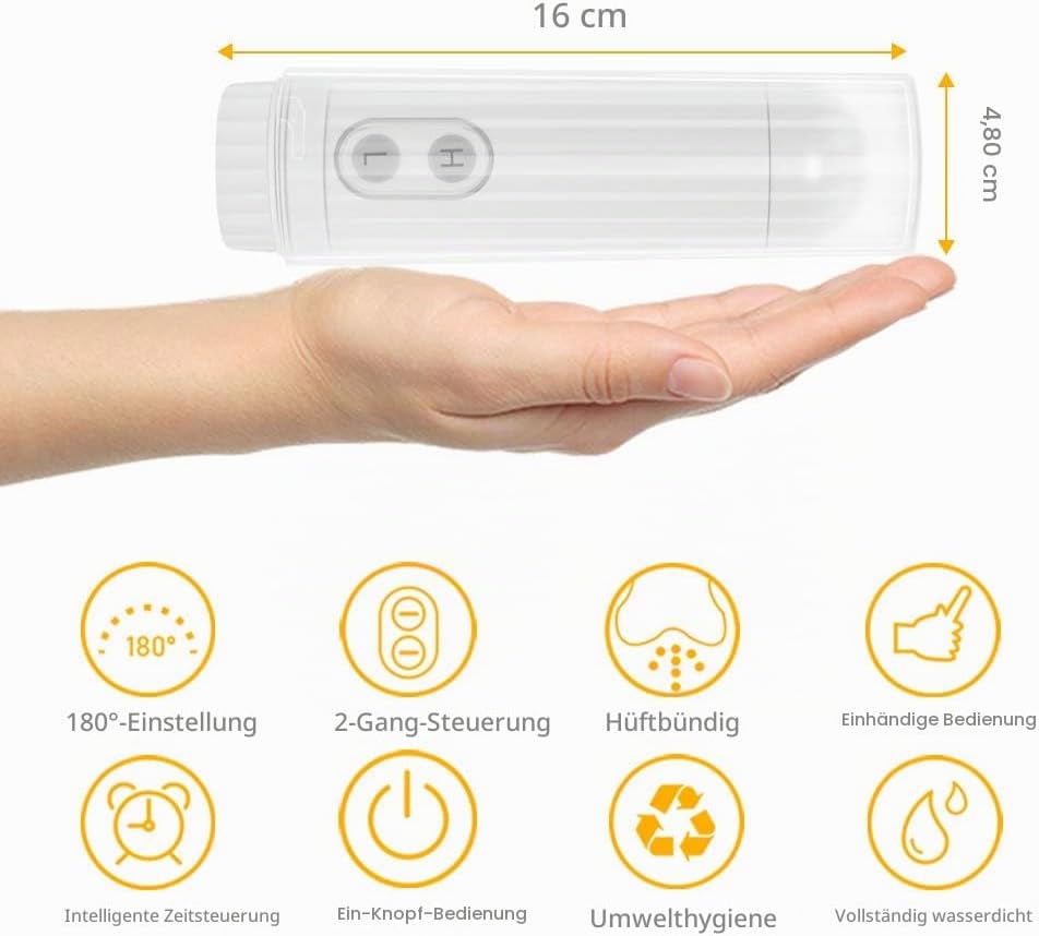 Po Dusche Tragbarer Bidet ersetzt Feuchttücher und Dusch WC Mobiles Reise Bidet Intimdusche Hand-Bid