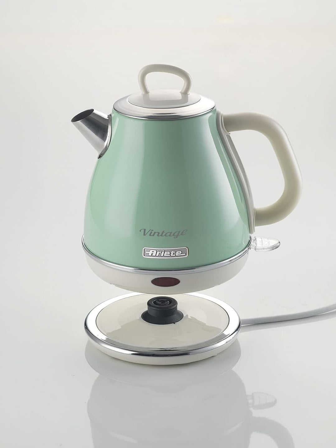 Ariete 155, Design-Toaster für 2 Scheiben, mit Zangen, 6 Toaststufen, 810 W, Creme/Grün & 2868 Vinta