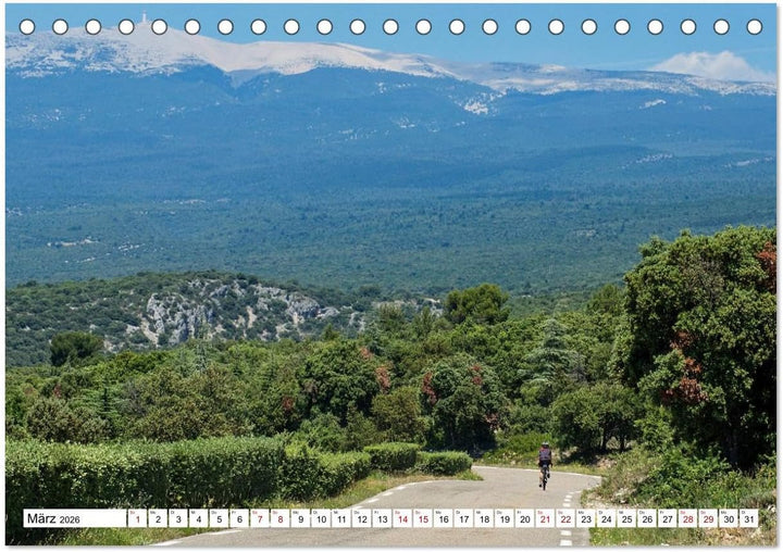 Mit dem Rennrad zum Mont Ventoux (Tischkalender 2026 DIN A5 quer), CALVENDO Monatskalender: Bilder v
