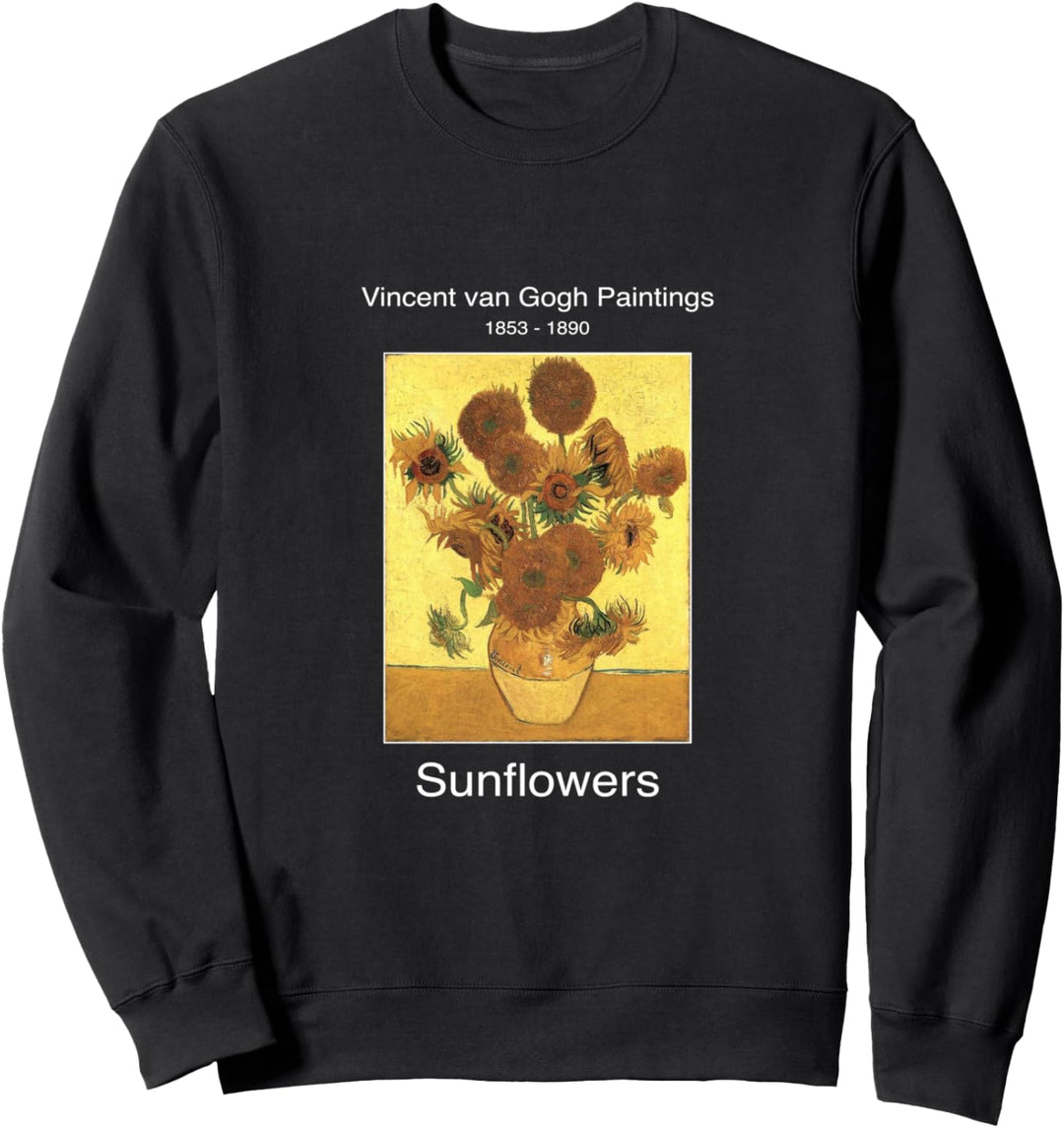 Enjoy Wear Vintage Ancient Van Gogh Paintings Art Sunflowers Sweatshirt
