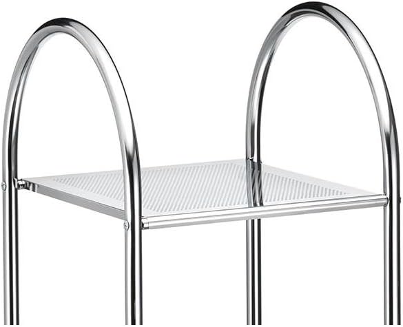 CARO-Möbel Badregal Standregal Haushaltsregal Handtuchregal Playa aus verchromtem Metall mit 3 Ablag