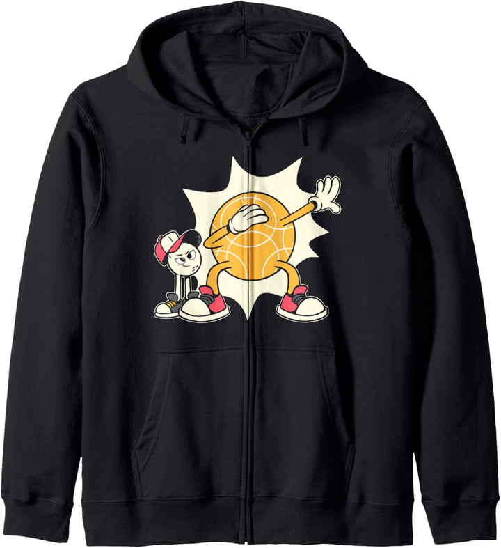 Dabbing Boulekugel Schweinchen Pétanque Outfit für Bouler Kapuzenjacke