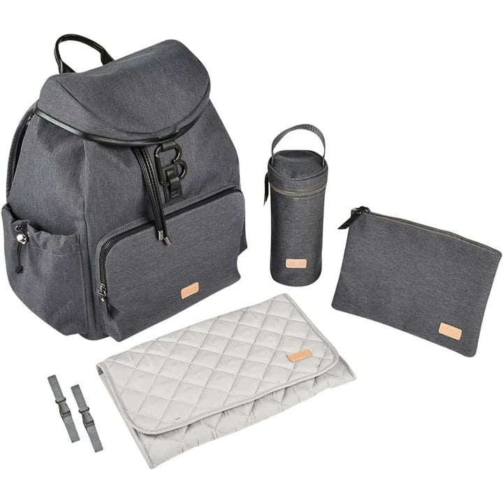 BÉABA, Wickeltasche, Wickelrucksack, Grosses Fassungsvermögen 22 l, 13 Aufbewahrungsfächer, Umfangre