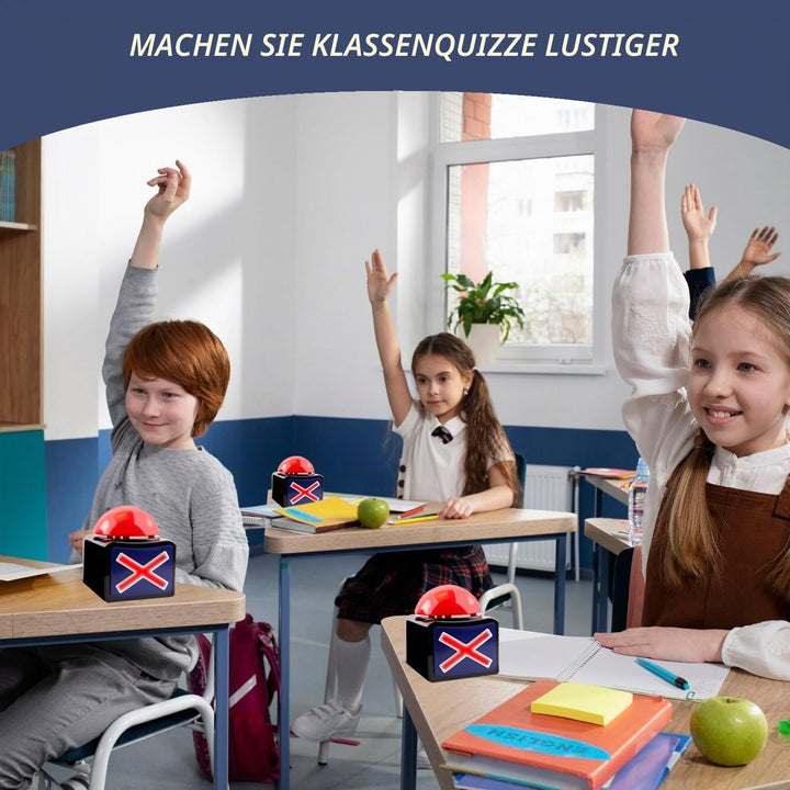 Spiel Antwort Buzzer mit Licht und Ton Trivia Quiz Got Talent Buzzer pro Game Show,Leuchtender und k
