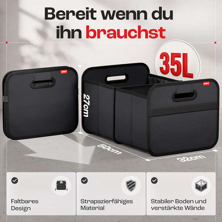 achilles Auto-Faltbox XL - Kofferraumtasche mit grossem Stauraum - grosse Einkaufstasche - Aufbewahr