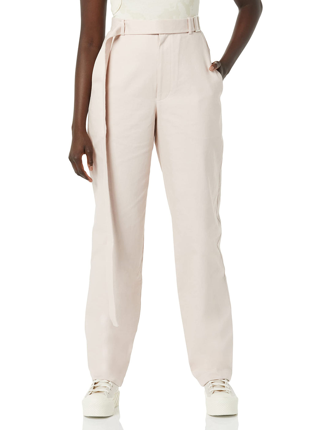 maison blanche Hochtaillierte Hose 1 Gedämpftes Violett, 1 Gedämpftes Violett